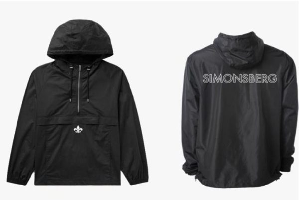 Simonsberg Black Windbreaker
